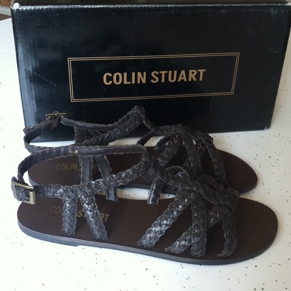 NIB Colin Stuart leather gladiator sandals. - Picture 2 of 2