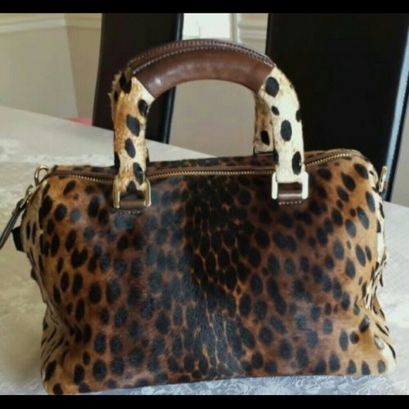 AUTH 100% CESARE PACIOTTI PONY HAIR HANDBAG