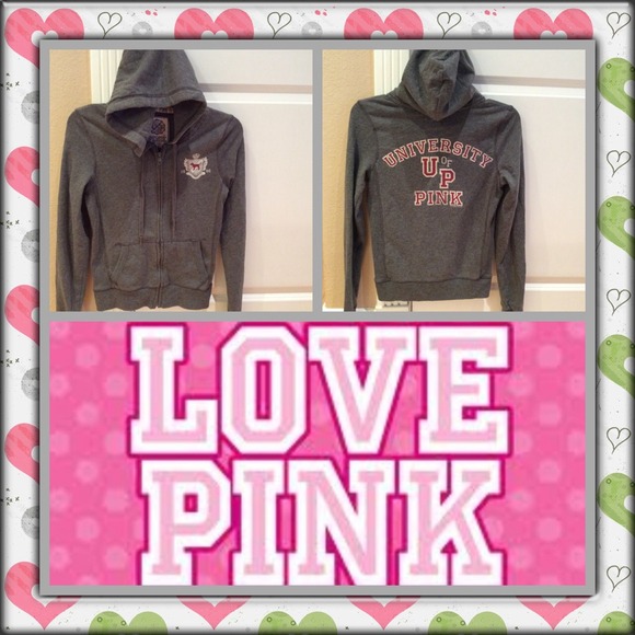 ❤️VICTORIA'S SECRET PINK CUTE ZIPUP HOODIE❤️