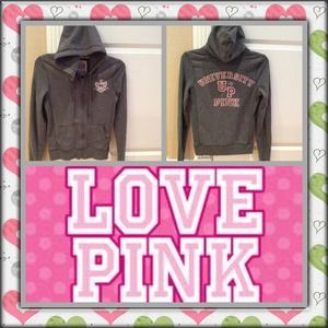❤️VICTORIA'S SECRET PINK CUTE ZIPUP HOODIE❤️