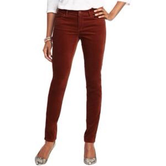 Ann Taylor Loft Pants - Ann Taylor Loft cranberry corduroy skinnies