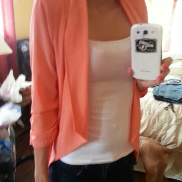 Peach cardigan
