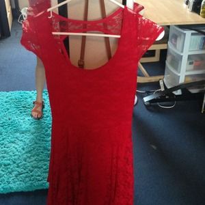 A red short dress!!