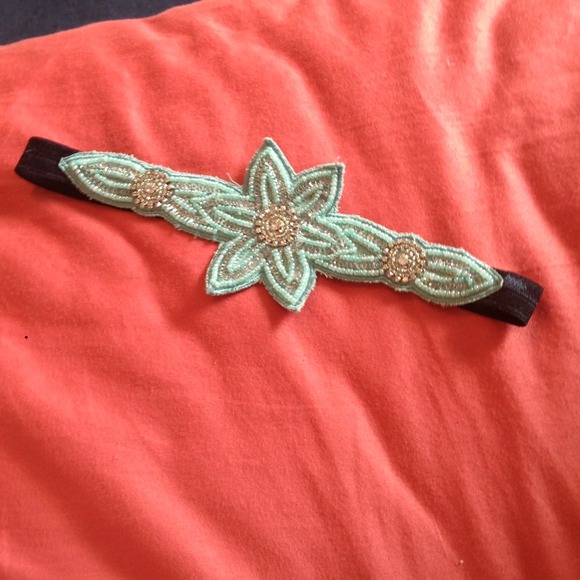 A detailed headband.