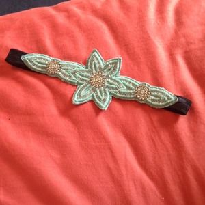 A detailed headband.