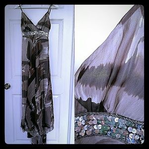 Maxi brown dress