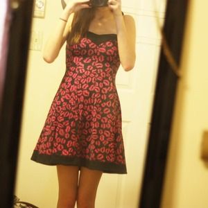 Lip Print Dress