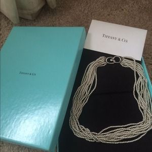♥️😍♥️ authentic Tiffany beaded mesh necklace!