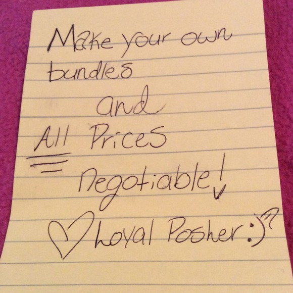 Negotiate any prices!! Create your own bundles :)