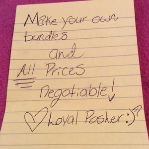 Negotiate any prices!! Create your own bundles :)