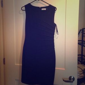 Timeless Calvin Klein little black dress.