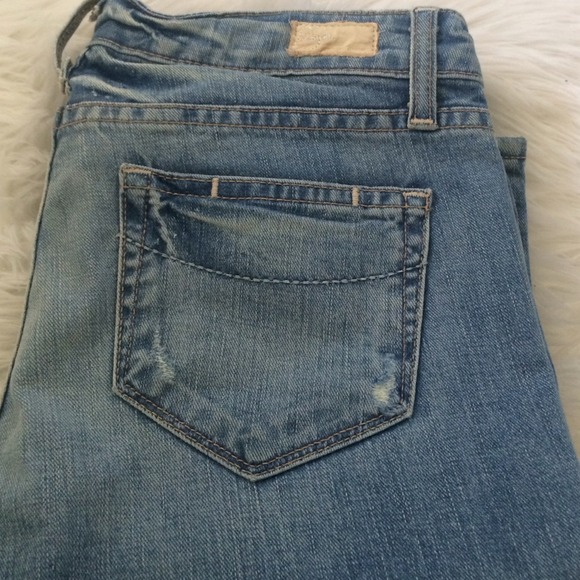 Paige denim blue heights low rise skinny leg