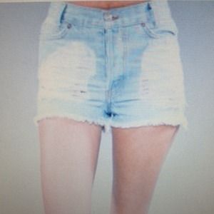Brandy Melville High Waisted Denim Shorts