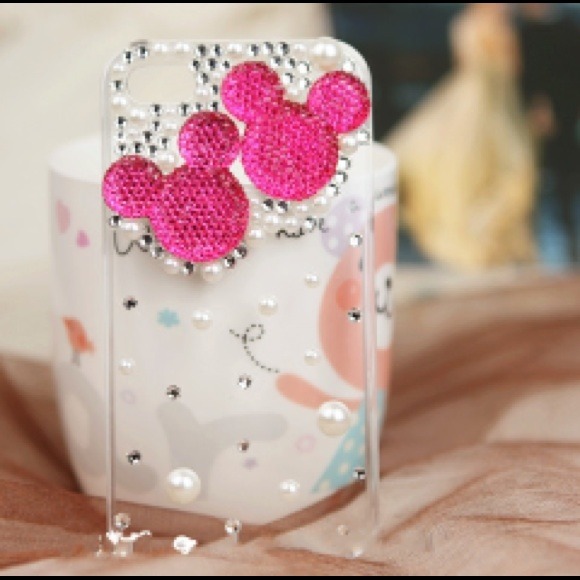 Accessories - iPhone 5/5S Pink Mickey Mouse Rhinestone Case