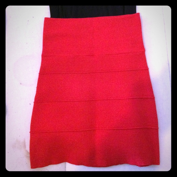 *SOLD* Red pencil skirt