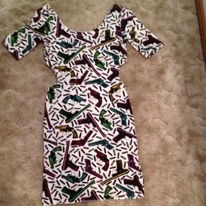 Betsey Johnson gun print dress