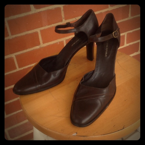 Brown Leather Heels