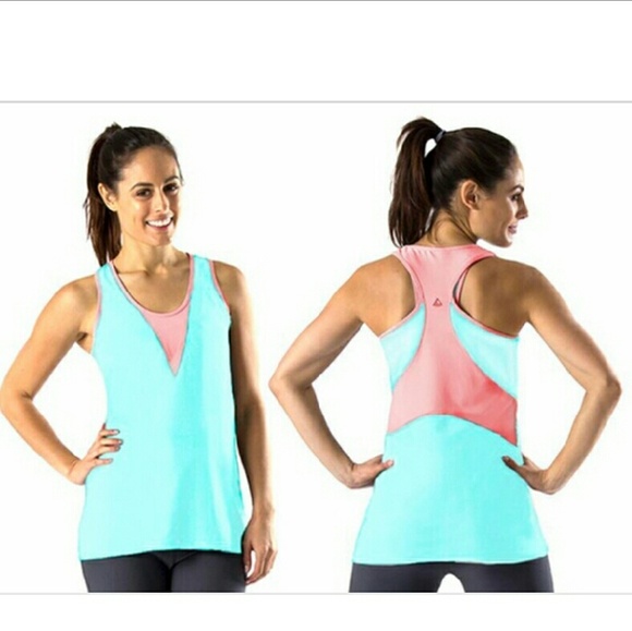 Zuzuzen Tops - NWT! Mint/Peach workout tank
