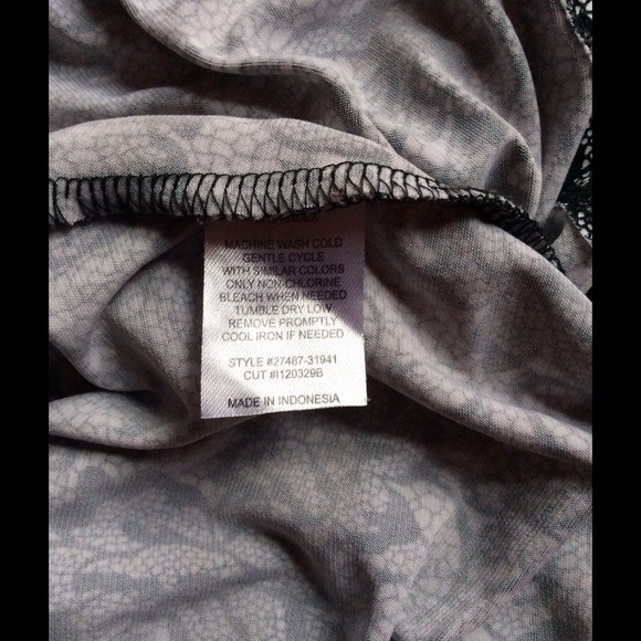 💋Black and white floral dress - Picture 3 of 3