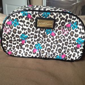 Betsy Johnson makeup bag! Small smudge in print