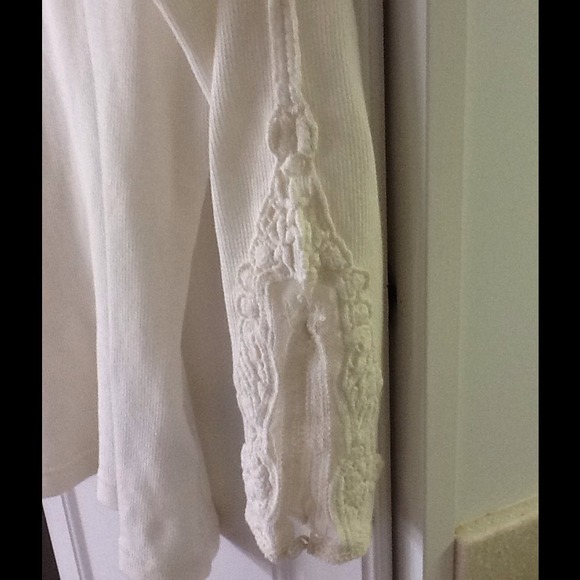 Kersh Henley 3/4 shirt with lace sleeve