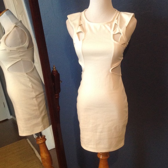 BUNDLED! White cut out dress - Picture 2 of 4