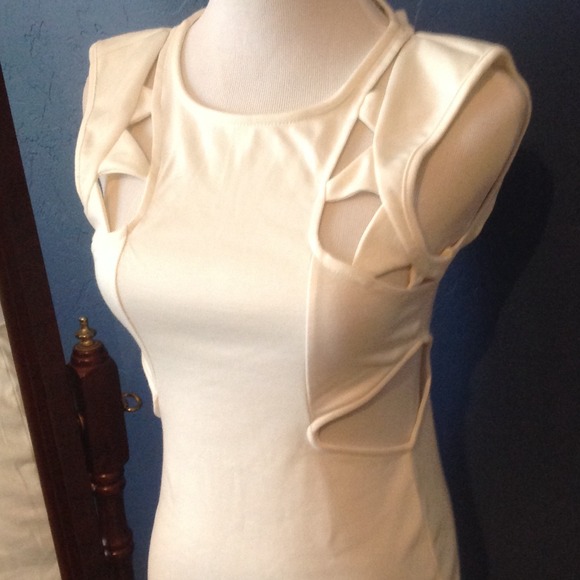 BUNDLED! White cut out dress - Picture 3 of 4