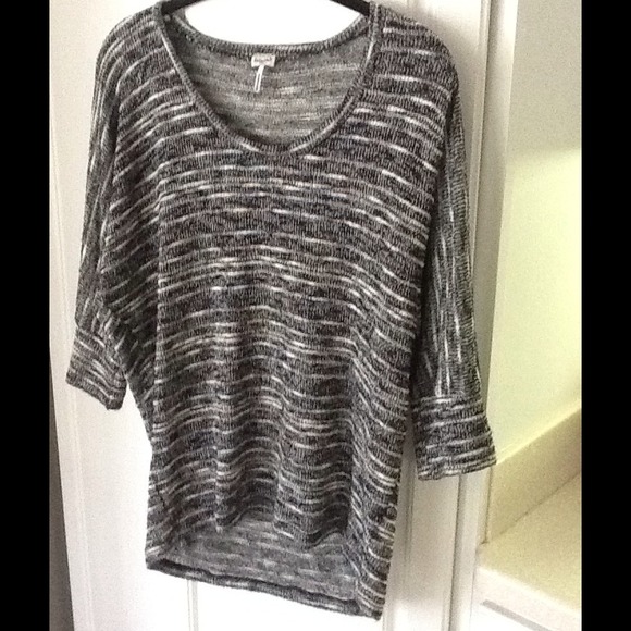 SPLENDID BALLET NECK TUNIC TOP SWEATER