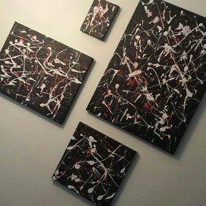 Handpainted 4 canvas series