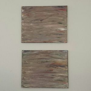 Hand painted 2 canvas series