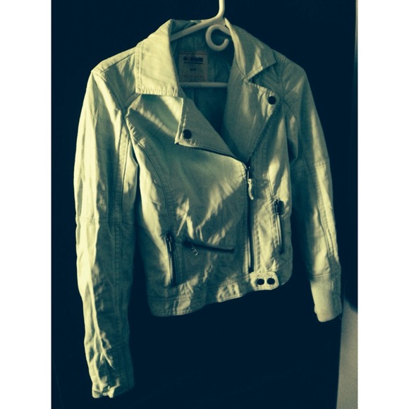 Mint color leather jacket- perfect condition