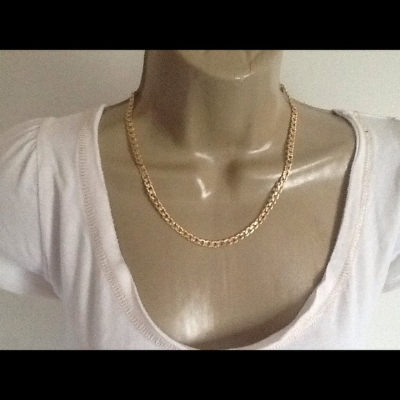 14kt Gold Diamond Cut Overlay 18" Chain