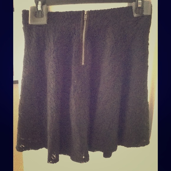 Xhileration Black Lace Skirt