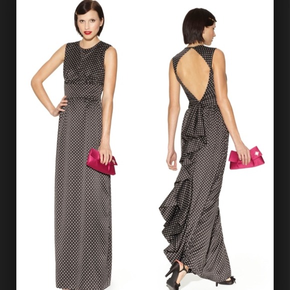Kate Young Dresses & Skirts - HP 🎉New Kate Young black polka dot gown. size 12