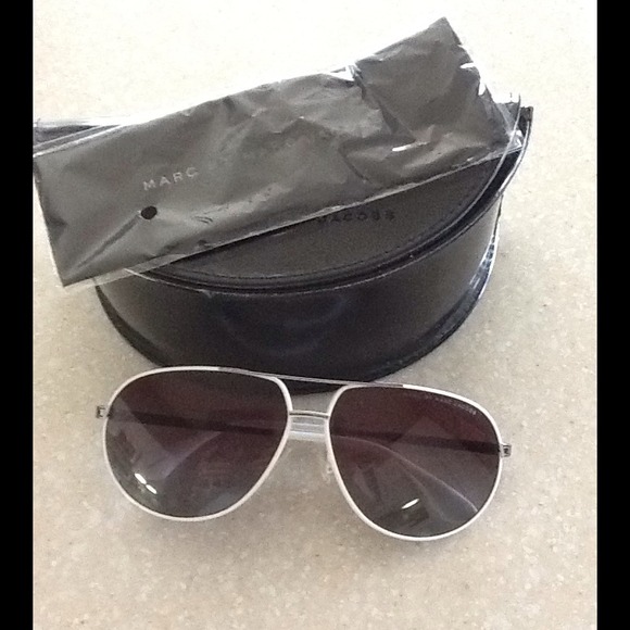 Marc Jacobs White Aviator Sunglasses
