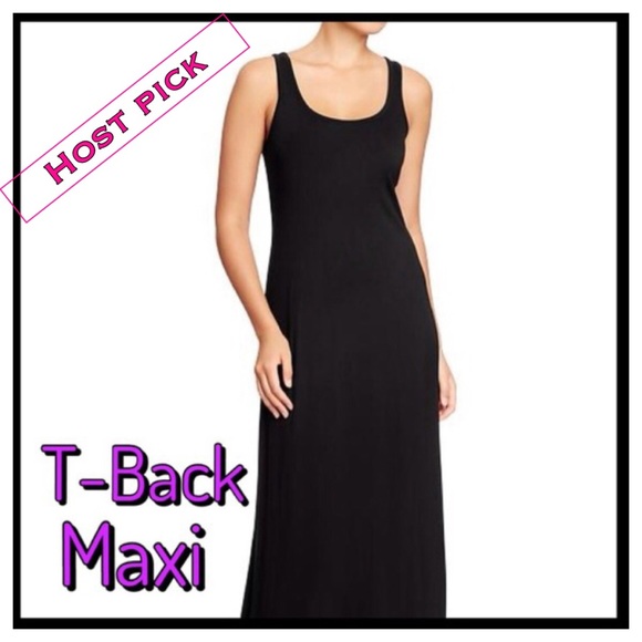 T-back maxi dress