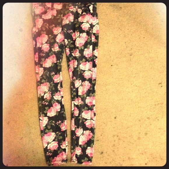 Floral Skinny Jeans