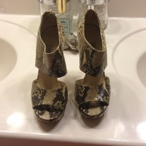 Jimmy choo snake skin heels