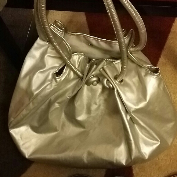 Silver hand bag