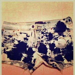 Levi's acid washed shorts