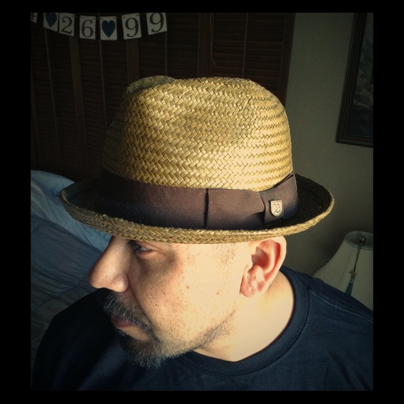 Men's Brixton brown fedora / maxi dress bundle