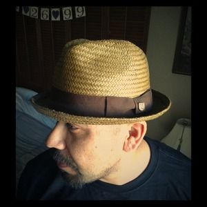 Men's Brixton brown fedora / maxi dress bundle