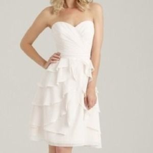 Ivory Chiffon sweetheart Dress