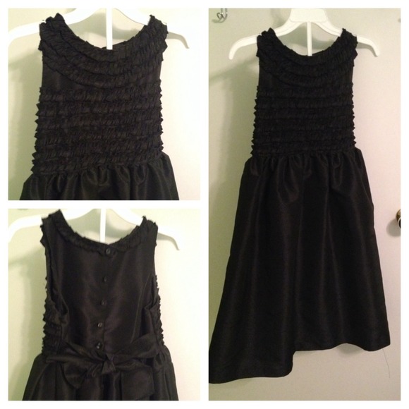 Little girl black dress