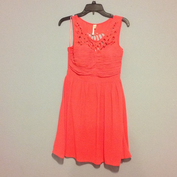 Super, cute coral dress only worn once!