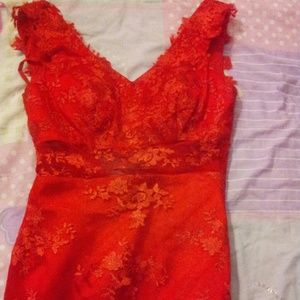 This was my prom dress never wore it because I end