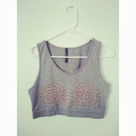 Studded Crop Top