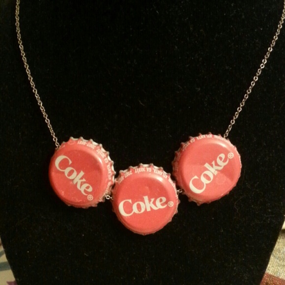 Handmade Coke Bottle top Necklace