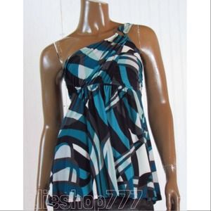 Express Flirty One Shoulder Top NWT
