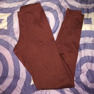 Burgundy leggings small